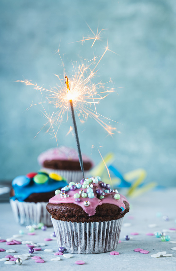 Muffin with Sparkler